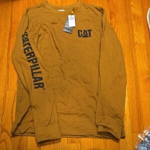 Caterpillar Tan Long Sleeve Tee